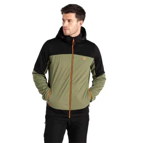 Men's Dare2b Mountaineer Softshell Jacke mit abnehmbarer Kapuze grün M