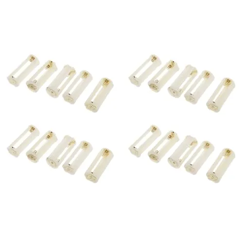 Uikdjgu 20 Stueck Runde 3 X 1.5V AAA Batterie Halter -