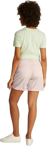 Tommy Hilfiger Damen Chino Shorts Kurz, Rosa (Light Pink), 36