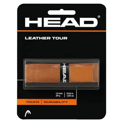 HEAD Leder Tour Grip In Orange in orange von HEAD