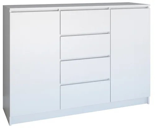Kombinierte breite Kommode ELBE – modern und geräumig in weiß von VENETI