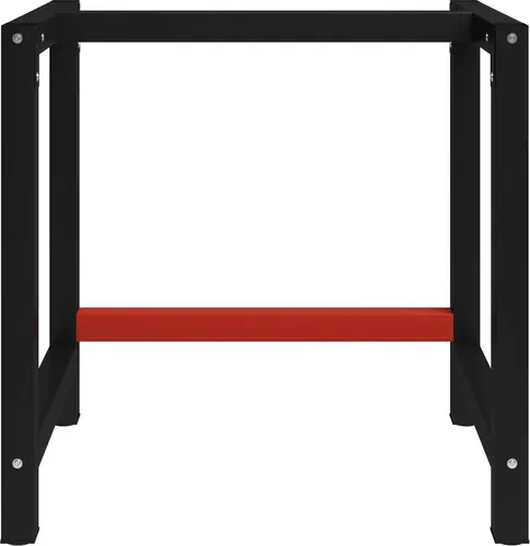 vidaXL Metall-Werkbankgestell 80x57x79cm - Arbeitstisch aus robustem Metall mit pulverbeschichteten Beinen, ideal für individuelle Arbeitsbereiche und hohe Belastbarkeit.