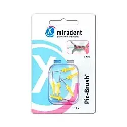 Miradent Interdentalbürste PIC-Brush x-fein gelb 6 St
