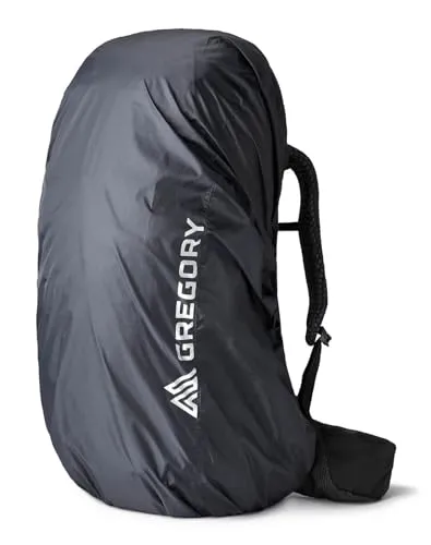 GREGORY Raincover 30-50 L Lava Black - Trekkingrucksäcke: Wasserdichte Regenhülle für Rucksäcke von 30-50 L, individuell anpassbar und leicht verstaut.