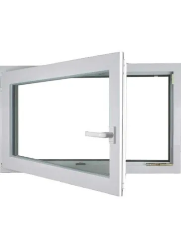 Meeth Kellerfenster 90 x 40 cm DIN links - 1 Flügelig Dreh-Kipp in Weiß - Fenster mit hoher Energieeffizienz, ideal für Keller und Dachräume, sorgt für optimalen Luftaustausch und Tageslicht.
