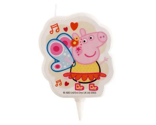 deKora Geburtstagskerze Kerze Peppa Pig 7,5 cm