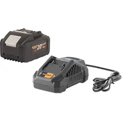 Procraft Starter Set 20 V mit 20/4A Schnell Ladegerät und 8,0 Ah Akku - Praktisches Procraft Starter Set mit leistungsstarkem 20/4A Schnell Ladegerät und 8,0 Ah Akku. Ideal für effizientes Arbeiten und schnelle Ladezeiten.
