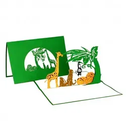 Colognecards Pop-Up Karte Tiere Zoo von Colognecards