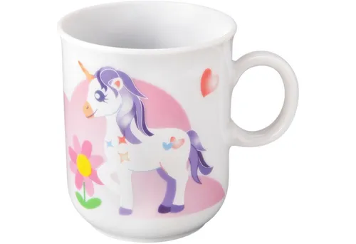 Seltmann Weiden Becher Compact, Mein kleines Einhorn, 1-tlg., Porzellan, Becher mit Henkel 0,25 l