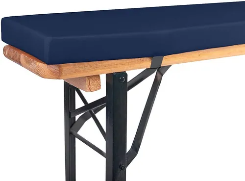 TexDeko Bierbankauflage 220x25x4cm - Komfortable Polsterauflage für Bierzeltgarnitur - Bankauflagen für Bierbänke, bieten hohen Sitzkomfort und sind waschbar dank Reißverschluss. Ideal für Feste und Feiern.
