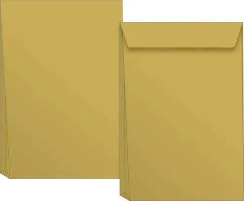 BRUNNEN Versandtasche B4 Falte - Versandtasche B4 aus NatronKraft, robust und umweltfreundlich für sicheren Versand Ihrer Dokumente.