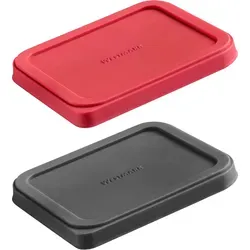 WESTMARK Vorratsdose mit 2 Frischhaltedeckeln, eckig