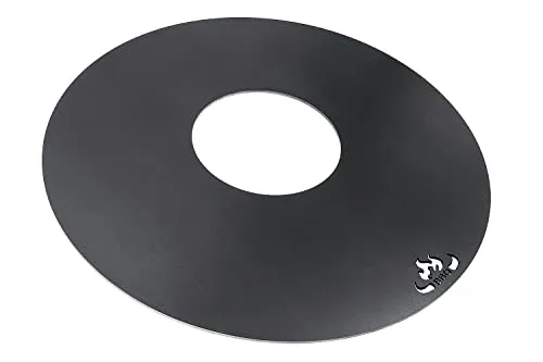 teileplus24 FR01 Grillring | Grillplatte | Feuerplatte | BBQ-Platte | Plancha passend für Weber Kugelgrill, Größe:Ø 58.5cm (60er Kugelgrill)