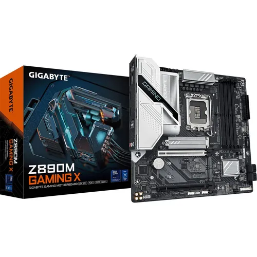 GIGABYTE Z890M Gaming X - Intel Z890-Mainboard Sockel 1851, unterstützt DDR5 und bietet optimale Gaming-Leistung mit Auto-Overclocking und schnellem M.2-Speicher
