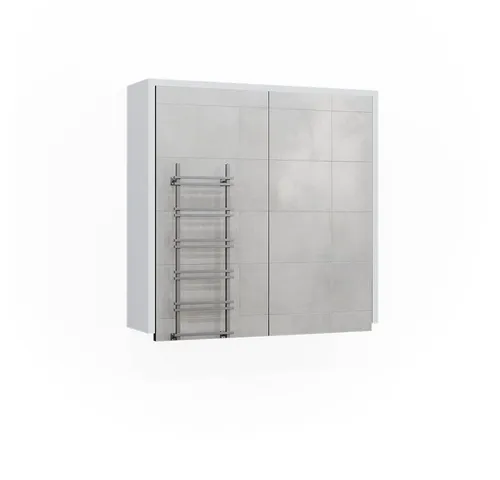 Vicco Badspiegelschrank Maltin, Weiß/Anthrazit, 60 x 58 cm - Spiegelschrank für das Bad mit zwei Spiegeltüren, platzsparend und pflegeleicht. Perfekte Ergänzung für jedes Badezimmer.