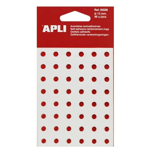 Apli 228 Verstärkungsringe, transparent, 96 Stück