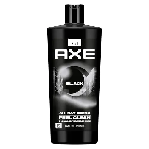 Axe 3-in-1 Duschgel Shampoo Black XL - Duschlotionen & Duschgels, vereint Reinigung, Pflege und Duft in einem Produkt für langanhaltende Frische.