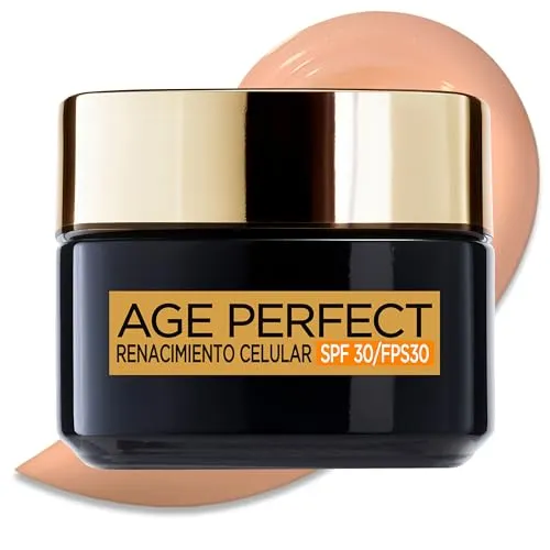 L'Oréal Paris Age Perfect Renacimiento Celular Crema Día 50 ml - Tagespflege mit SPF 15 für strahlende Haut, spendet intensive Feuchtigkeit und regeneriert die Haut sichtbar.