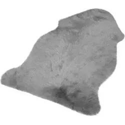 Ko Lammfell Teppich für jeden Wohnstil hellgrau l - Woltu