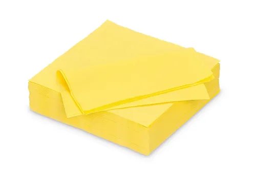 AVA Papierserviette, Servietten aus Papier 33x33cm 2-lagig 50 Stück Zitronen Gelb