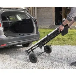 Mobiles Arbeitsgerüst – Praktische Arbeitsplattform für Höhenarbeiten - Kompakte und mobile Arbeitsplattform für sicheres Arbeiten in Haus und Garten. Mit breiter Plattform, zusätzlicher Ablagefläche und luftgefüllten Reifen für einfachen Transport und schnellen Aufbau.