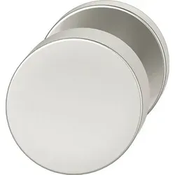 ABT-Knopf auf Rosette 23 0829, rund, aluminiumsilber eloxiert