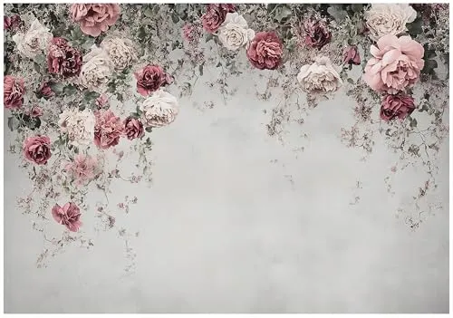 WallArena Vlies Fototapete Blumen Rosen 300x210 cm - Stilvolle Wandgestaltung für Wohnzimmer und Schlafzimmer - Vlies Fototapete mit floralen Motiven für eine elegante Raumgestaltung. Inklusive Kleister und Montageanleitung für eine kinderleichte Anbringung. Hochwertiges Material sorgt für langlebige Farben und eine ansprechende Atmosphäre.