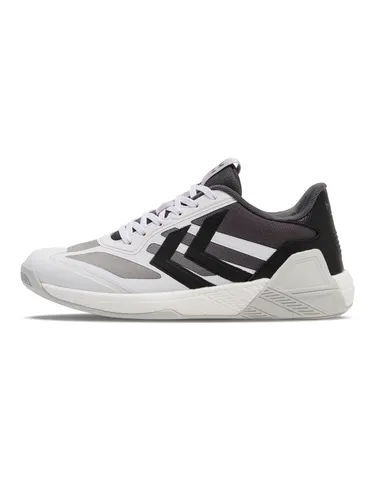 Hummel Algiz IV Indoor Handballschuhe Sportschuhe weiß/schwarz/grau/orange 225028-2072, Schuhgröße:46 EU