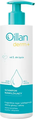 Oillan Derm+ Szampon nawilżający, 180 ml