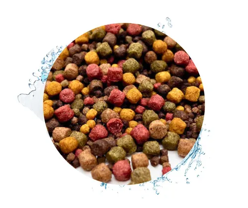 Warnick´s Tierfutterservice Koifutter 10-Sorten Mix mit Spirulina & Paprika 3-6mm, Alleinfuttermittel für: Fische, Koi, Zierfische, Teichfische