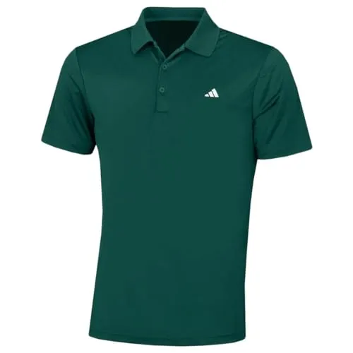 adidas-Men's-Mens CORE Performance Polo Shirt-XXL-Collegiate Green