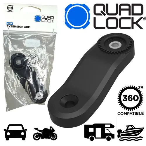 QUAD LOCK 360 Extenion Motorrad Handy Halterung Verlängerung Ersatzteil Arm 50mm