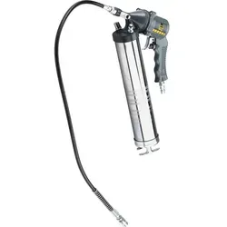 Druckluft-Fettpresse FPA Automatik - Druckluftzubehör mit flexibler Befüllung und 4-Klauen-Haltesystem für optimalen Halt. Komfortable Druckübersetzung 1:40 ermöglicht schnelles Arbeiten.