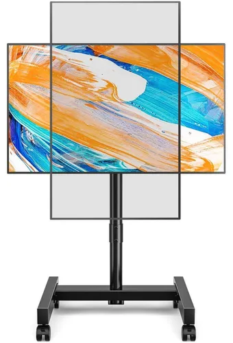 Höhenverstellbarer TV-Ständer mit Rollen für 13-50 Zoll