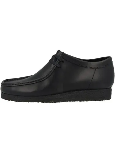 Clarks Originals Herren Schnürschuh Wallabee schwarz 7 (41) - Herren-Schnürhalbschuhe aus hochwertigem Leder, zeitloses Design und optimaler Tragekomfort für jeden Anlass.