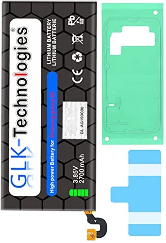 High-Capacity Ersatzakku kompatibel mit Samsung Galaxy S6 SM-G920F / EB-BG920ABE| Original GLK-Technologies Battery | accu | 2700 mAh Akku | inkl. 2X Klebebandsätze NEU