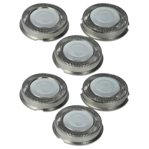 vhbw 6x Scherköpfe Ersatz für Philips HP1915L, HQ3 für Elektrorasierer