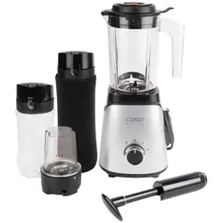Caso B300 Silber-Schwarz Stand-Mixer - Hochleistungs-Standmixer mit 1.200 Watt, ideal für Smoothies und Suppen, bietet perfekte Mix-Ergebnisse und ein elegantes Design.