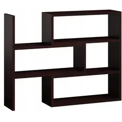 Matkam Möbel Bücherregal, Wenge, Holzwerkstoff, 80x110x28 cm