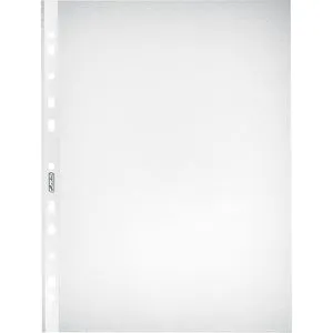 Herlitz 10840320 - A4 Transparentes Polypropylen, 100 Stück für optimalen Schutz und Ordnung von Dokumenten