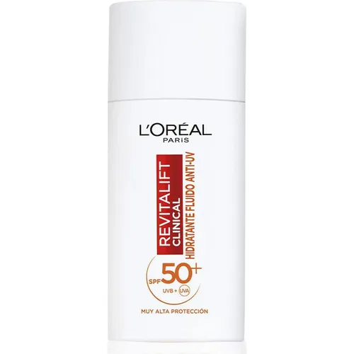 L'ORÉAL REVITALIFT CLINICAL Vitamin C Moisturizing Fluid SPF50+ - Sonnenschutzmittel mit Vitamin C, spendet intensive Feuchtigkeit und schützt vor UV-Strahlen für ein strahlendes Hautbild.