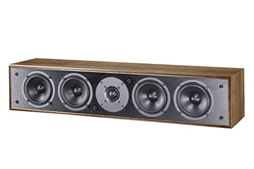 MAGNAT Monitor S14 C Walnuss Center-Lautsprecher - Center-Lautsprecher mit 2,5 Wegen für exzellenten Klang, ideal für Heimkino-Setups und audiophile Ansprüche.