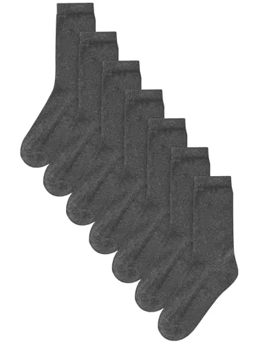 NEXT Socken mit hohem Baumwollanteil, 7er-Pack Grau 23-26