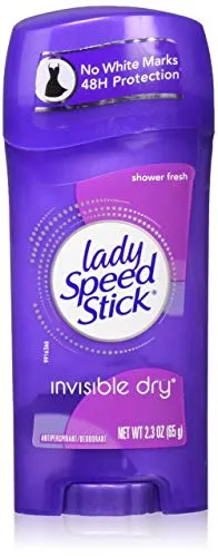 Lady Speed Stick Shower Fresh Antitranspirant 65 g - Deodorant für Frauen, 48 Stunden Geruchs- und Nässeschutz, alkoholfrei und hypoallergen, ideal für empfindliche Haut und Teenager.