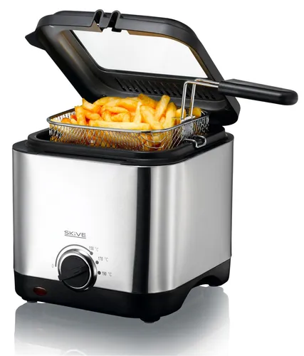 Edelstahl Fritteuse 1,5 Liter 900 Watt von BURI