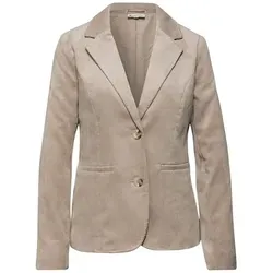 Street One Cordblazer morning beige 40 - Damen Bolero mit Reverskragen, aus weicher Cordqualität, ideal für stilvolle Outfits und angenehmen Tragekomfort.