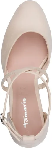 Tamaris Damen Pumps 1-22438-46 in Rosa mit gekreuzten Riemen - Elegante Pumps mit komfortablem TOUCHit-Fußbett und rutschhemmendem Blockabsatz. Ideal für jeden Anlass – von Business bis Freizeit.
