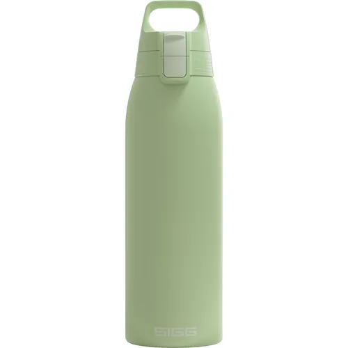 SIGG Isolierflasche 'Shield Therm one' - 1L - Thermobehälter aus 90% recyceltem Edelstahl, hält Getränke 72 Stunden kalt und 10 Stunden heiß. Ideal für Outdoor-Abenteuer und umweltfreundlich.