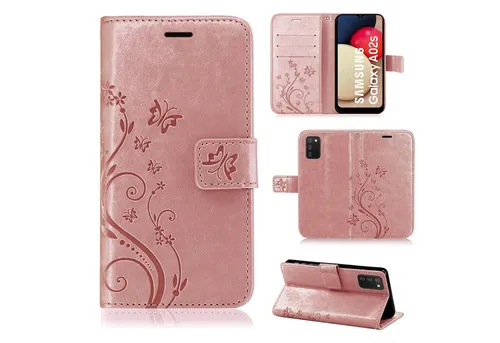 betterfon Handyhülle Handytasche für Samsung Galaxy A02s Klapphülle, Bookstyle-Hülle: Magnetverschluss 3 Kartenfächer & Standfunktion