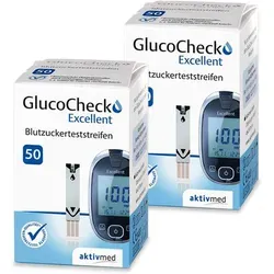 Produktbild GlucoCheck Excellent Blutzuckerteststreifen – 100 Stück
